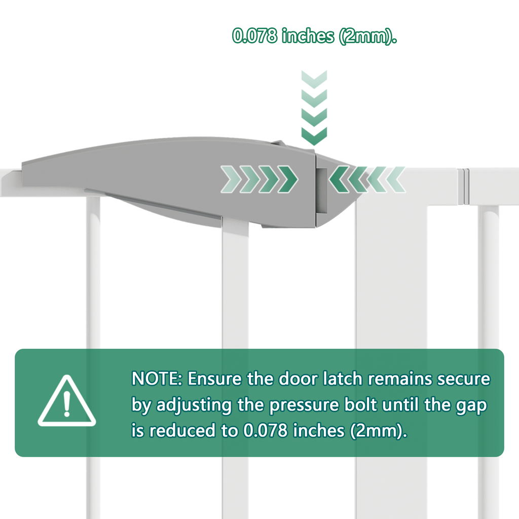 Pressure-Mounted Baby Gate for Doorways, 29.5–44.1 in.