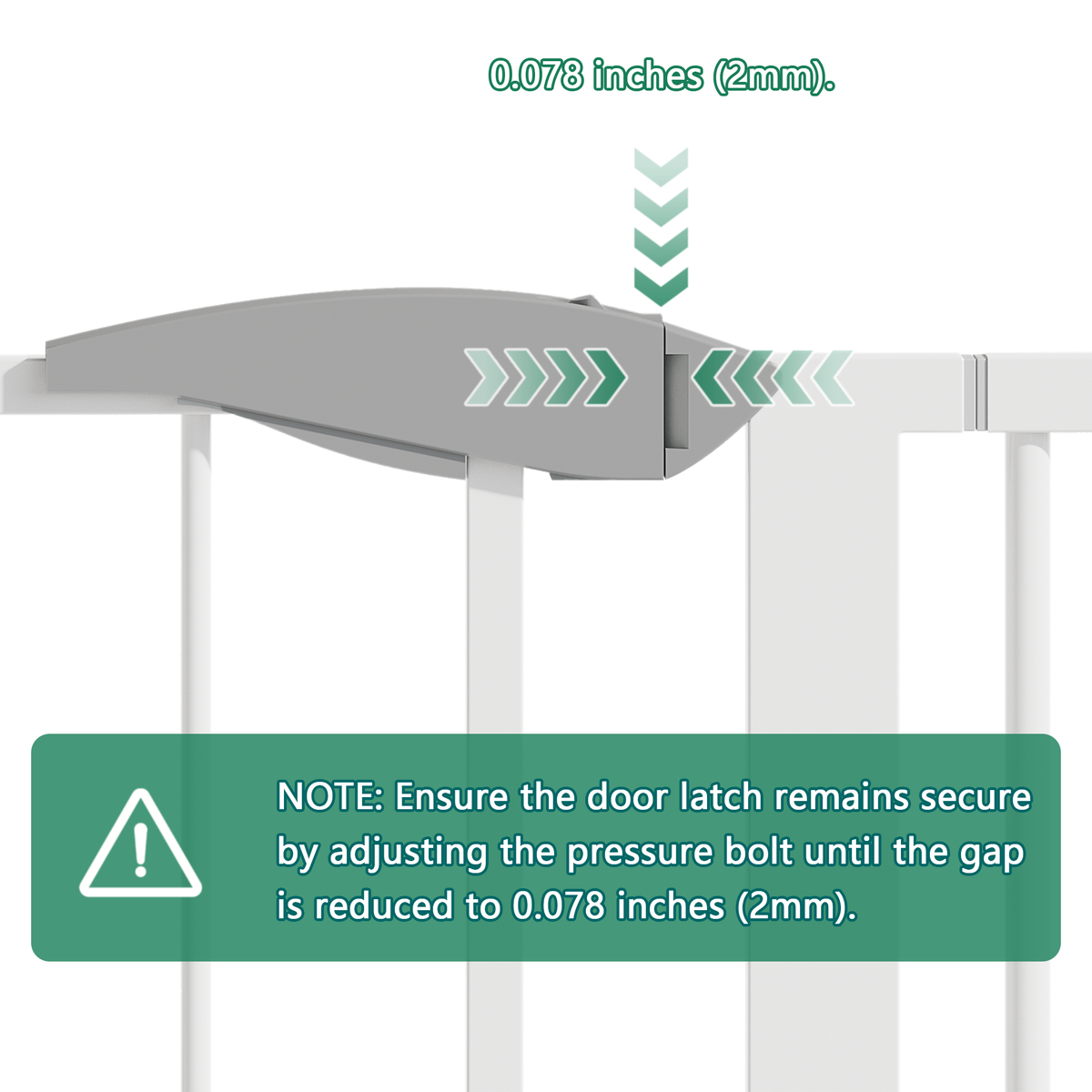 Pressure-Mounted Baby Gate for Doorways, 29.5–44.1 in.